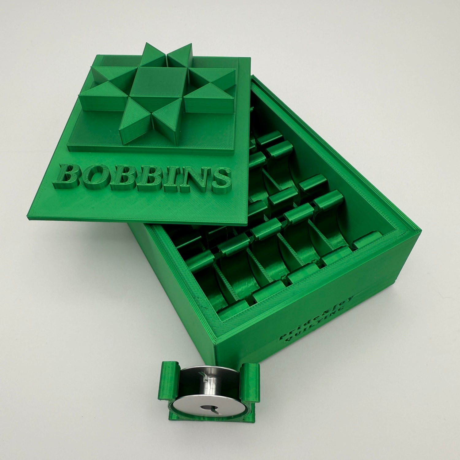 (Size: Class M ) (COLOR: Emerald Green ) Bobbin Box & Keepers