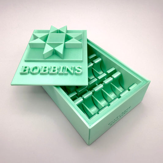(Size: Class M ) (COLOR: Mint Tourmaline) Bobbin Box & Keepers