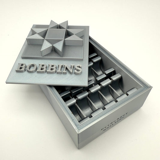 (Size: Class M ) (COLOR: Moonstone Silver) Bobbin Box & Keepers