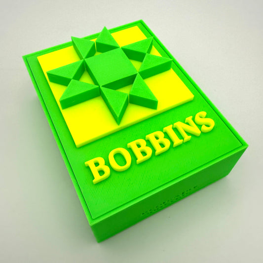(Size: Class M ) (COLOR: Neon Green-Yellow) Bobbin Box & Keepers