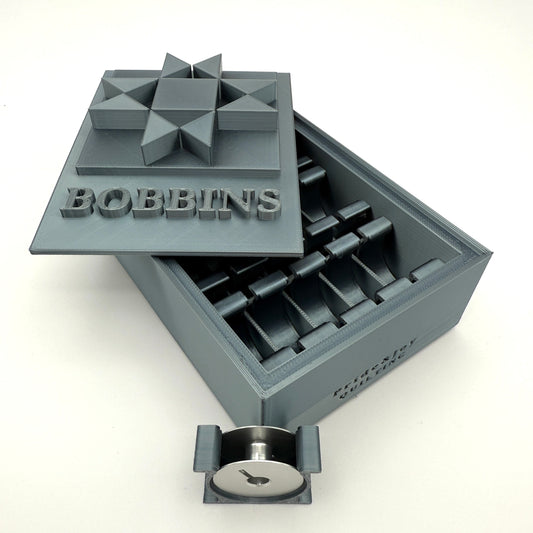 (Size: Class M ) (COLOR: Obsidian Gray) Bobbin Box & Keepers