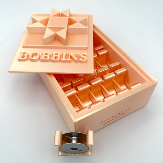 (Size: Class M ) (COLOR: Peach Morganite) Bobbin Box & Keepers