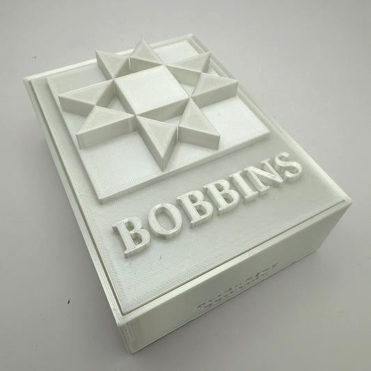(Size: Class M ) (COLOR: Pearl White) Bobbin Box & Keepers
