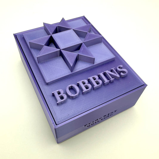 (Size: Class M ) (COLOR: Purple Amethyst) Bobbin Box & Keepers