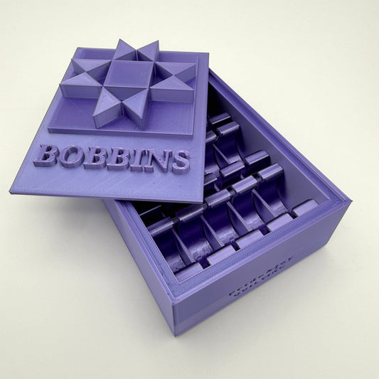 (Size: Class M ) (COLOR: Purple Amethyst) Bobbin Box & Keepers