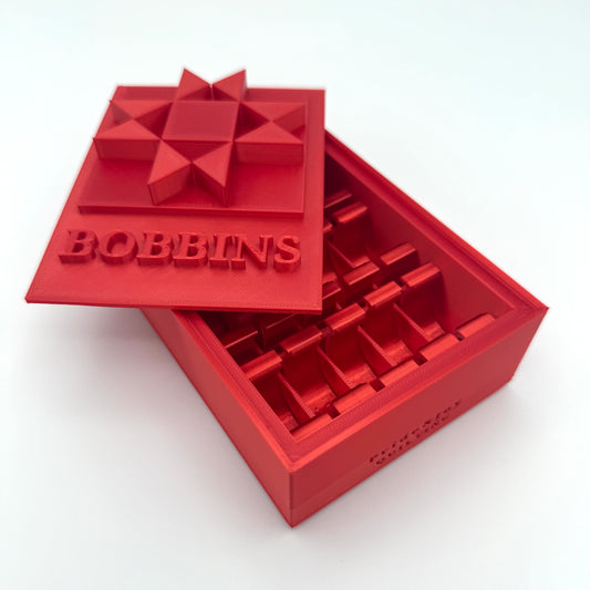 (Size: Class M ) (COLOR: Ruby Red) Bobbin Box & Keepers