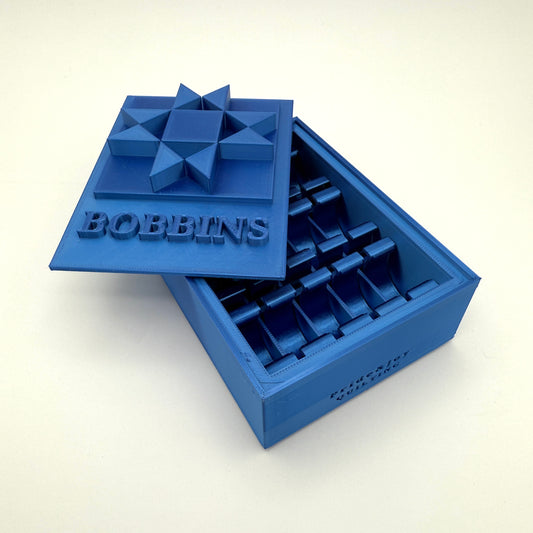 (Size: Class M ) (COLOR: Sapphire Blue) Bobbin Box & Keepers