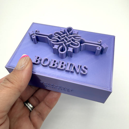 (Size: Singer Featherweight) (COLOR: Purple Amethyst ) Bobbin Box & Keepers