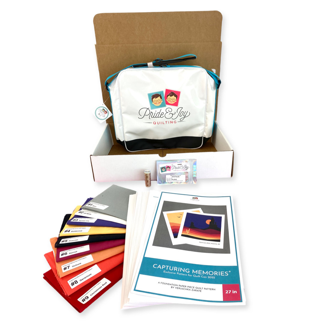 Online Video Course KIT ( 27in Capturing Memories Foundation Paper Piece Mini Quilt)