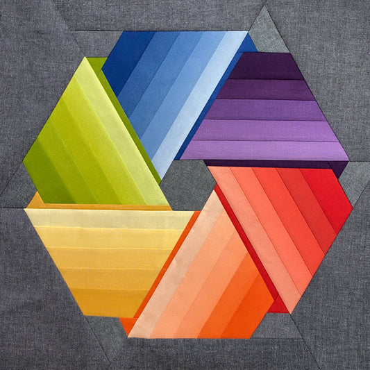Hexy Hug Foundation Paper Piecing Pattern-PDF Digital Download