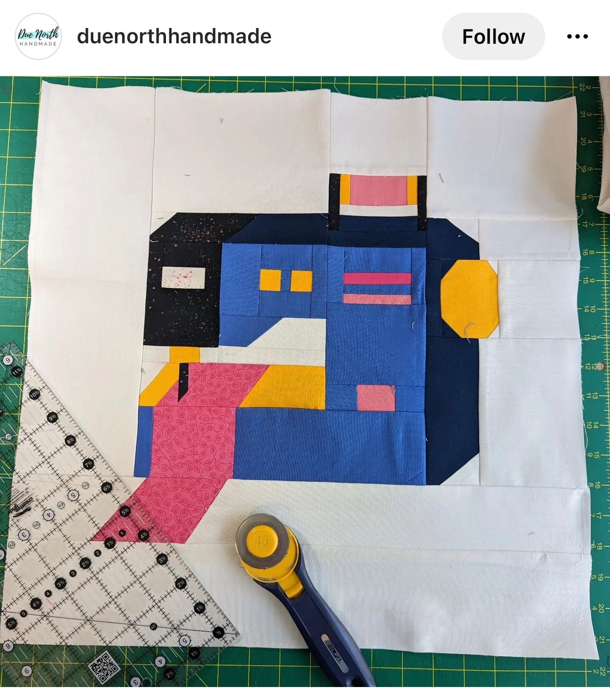 PDF Sewing Machine Foundation Paper Piecing Quilt Block