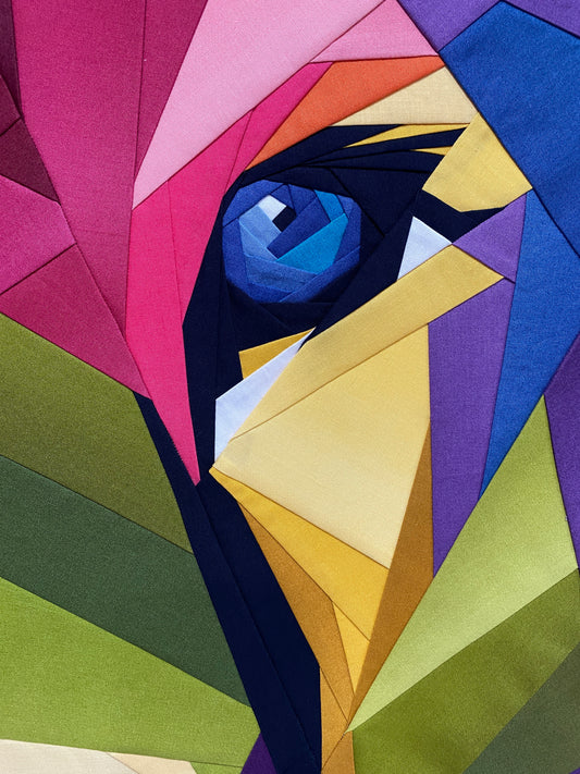 Heart of a Lion Foundation Paper Piece Pattern (30 in) -PDF Digital Download