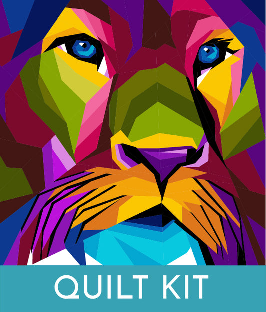 Heart of a Lion 50in Foundation Paper Piece Quilt KIT