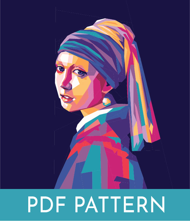 Girl With A Pearl Earring PDF Quilt Pattern