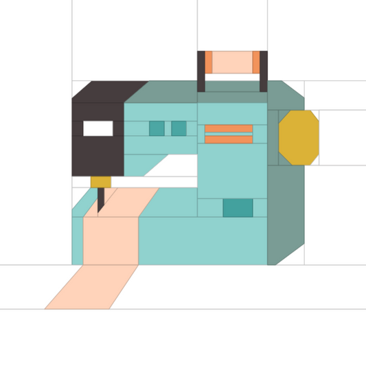 PDF Sewing Machine Foundation Paper Piecing Quilt Block