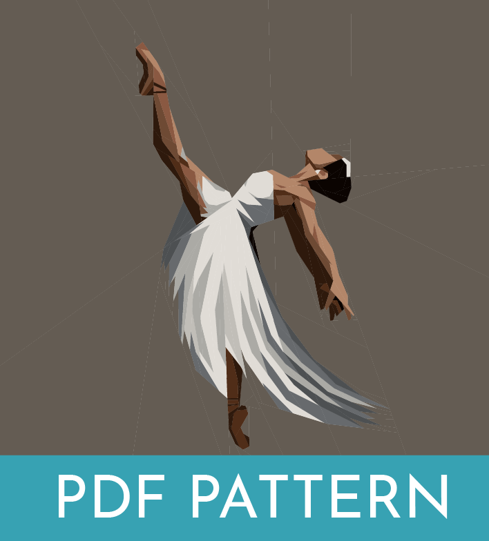 Prima Ballerina Foundation Paper Piece Quilt Pattern-PDF Descarga digital