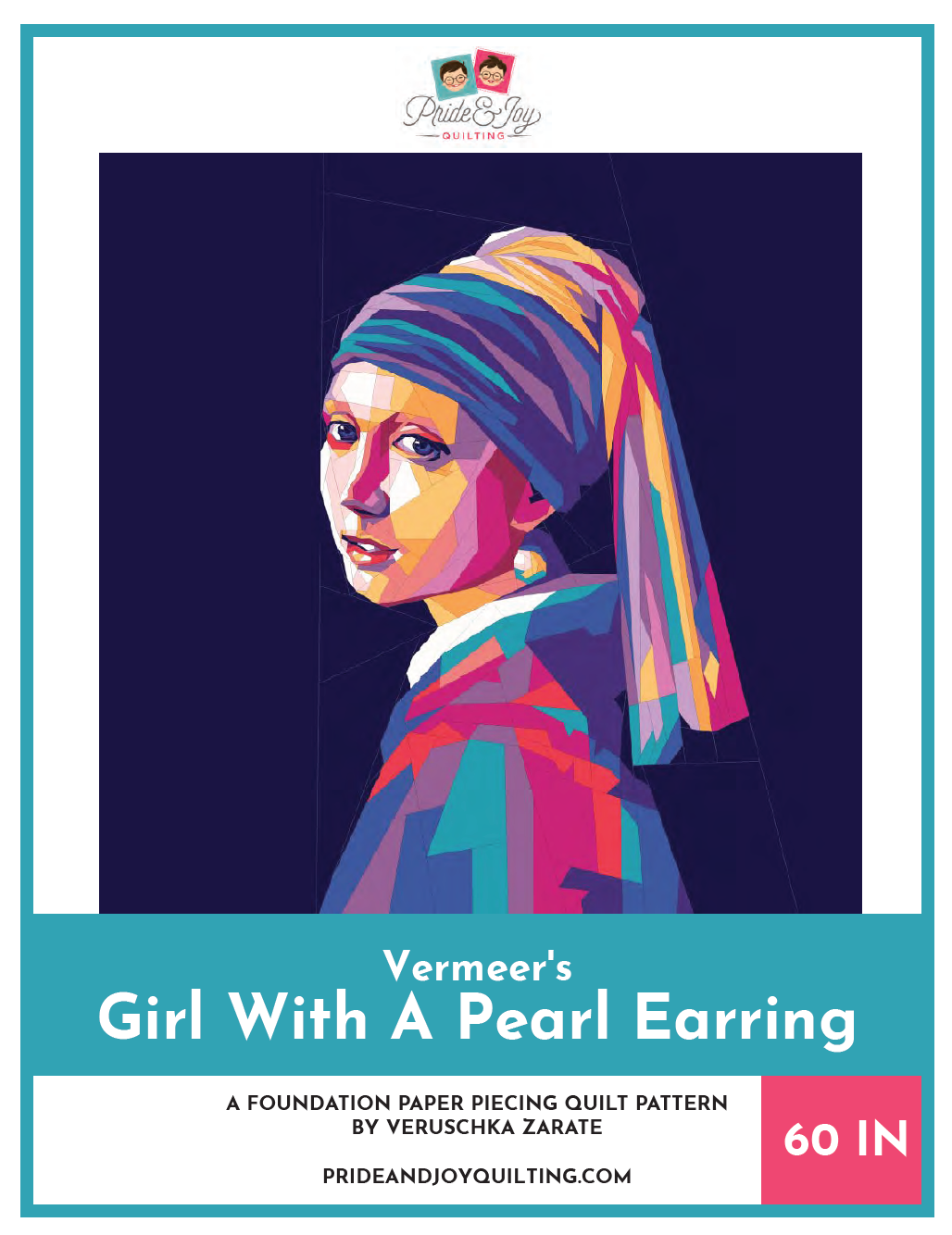 Girl With A Pearl Earring PDF Quilt Pattern