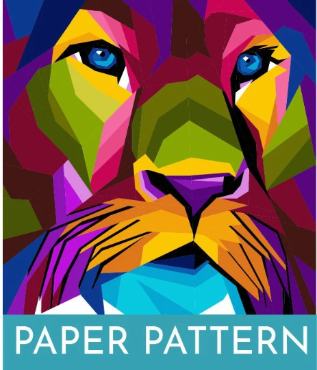 Heart of a Lion PAPER PATTERN (30 in)